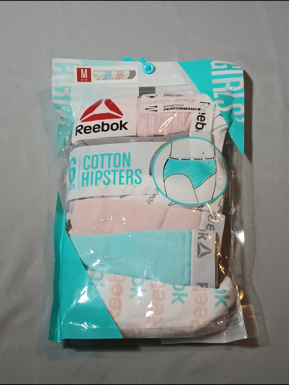 Reebok Girls' Cotton Hipster Underwear